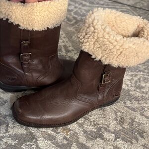 UGG brown leather boots